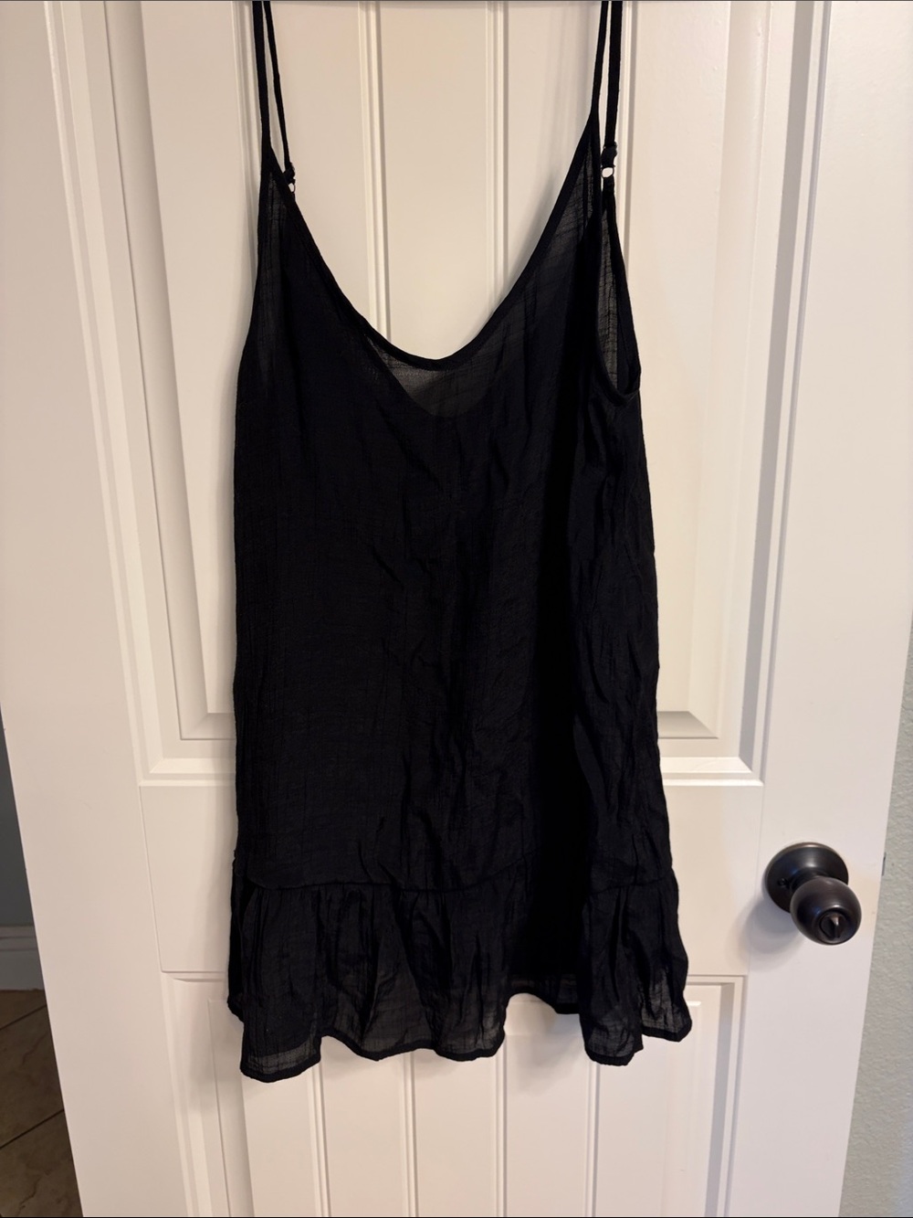 Hurley Black Women's Lightweight Dress with Spaghetti Straps